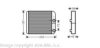 AVA QUALITY COOLING VO6129 Heat Exchanger, interior heating